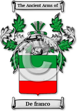 De franco Family Crest Download (jpg) Legacy Series - 150 DPI